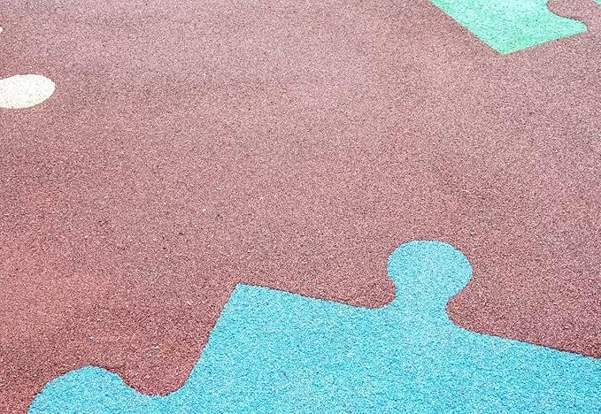 Poured-in-Place Surfacing Repair Kit Fix Rubber Playground (Mocha Brown/Black, Standard)