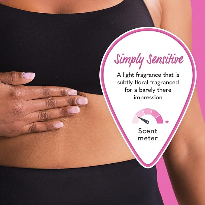 Summer's Eve Simply Sensitive Whole Body Deodorant for Women, Aluminum-Free Ultimate Odor Control Cream, 3 Oz