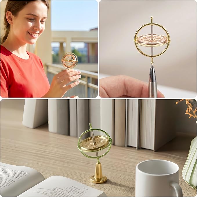 JoyTech Precision Gyroscope Kill Time Metal Anti Gravity Spinner Balance Toy JA01