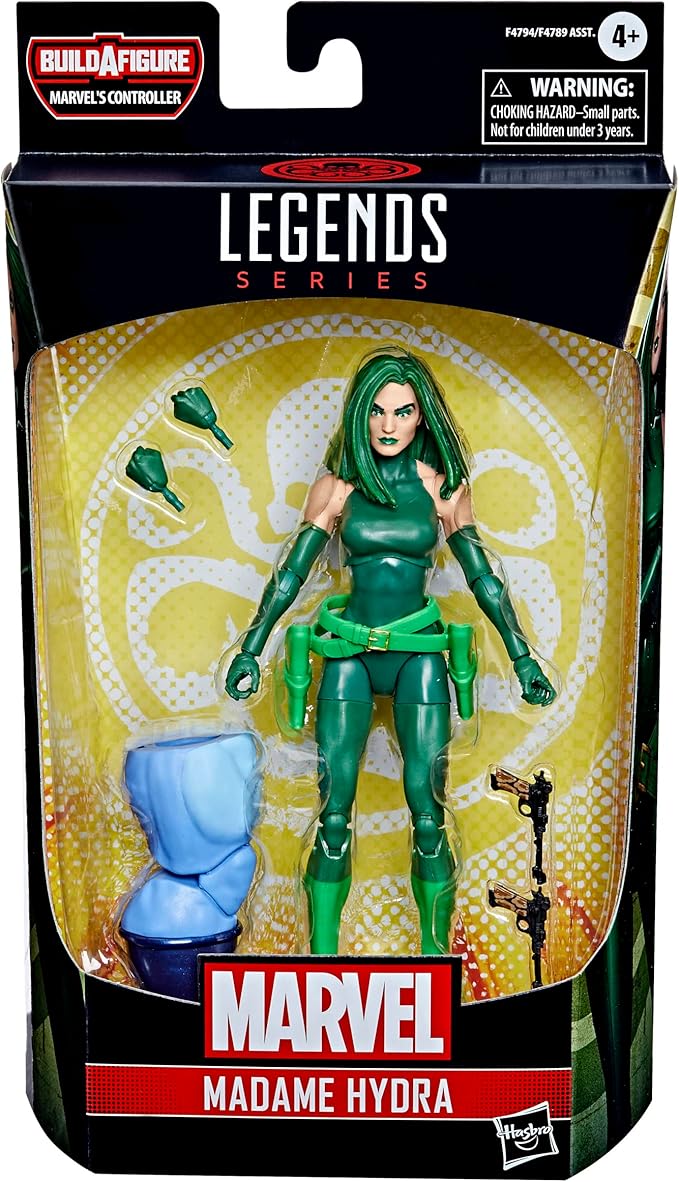 Marvel Legends Series Madame Hydra Comics Action Figure 6-Inch Collectible Toy, 4 Accessories, 1 Build-A-Figure Part.