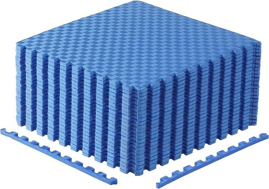 CAP Puzzle Exercise Mats | 1/2” Thick EVA Interlocking Foam Tiles for Home Gym Flooring | Multiple Options