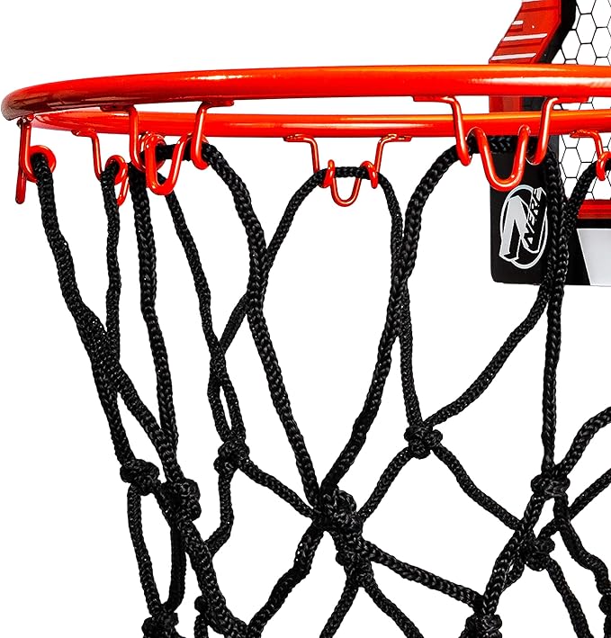 NERF Basketball Hoop Set - Pro Hoop Mini Hoop Set with Mini NERF Basketball - Steel Rim Great for Dunking