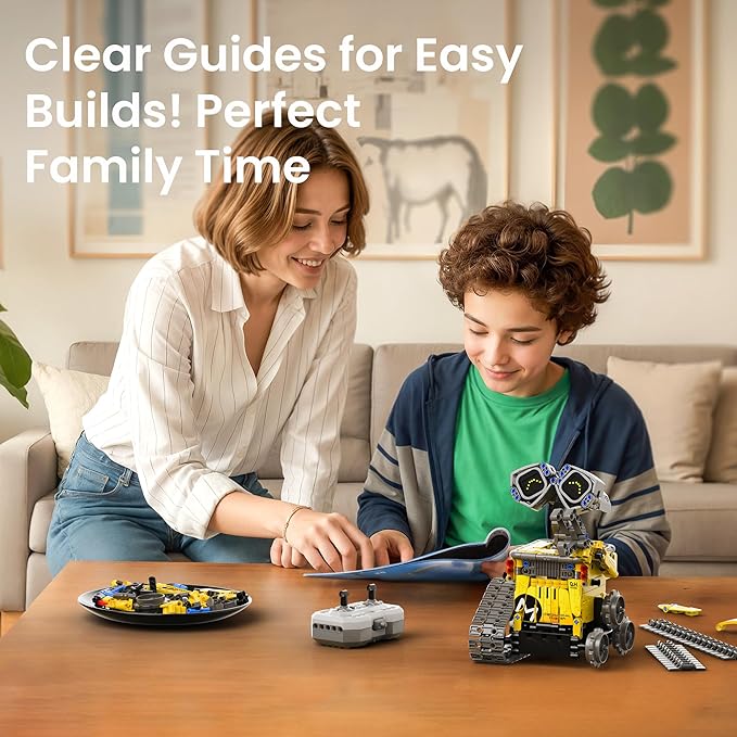Sillbird Robot Building Kit with Remote Control for Boys Ages 8-14, STEM Coding Robotics Technic Toy Birthday Creative Gifts for Kids, Buildable 5in1 Models with 435 Pieces