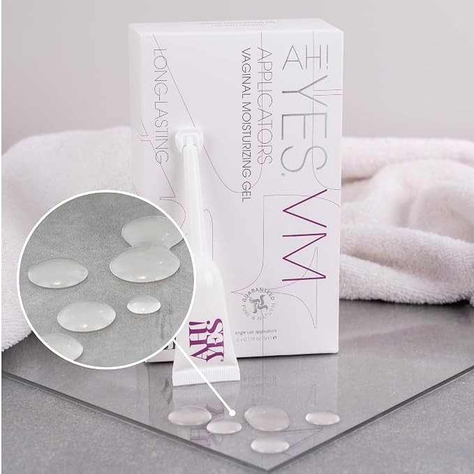 AH! YES VM Vaginal Moisturizer for Vaginal Dryness (6 Applicators) | Water Based, Fast-Acting, Natural Gel Moisturizer, pH matched