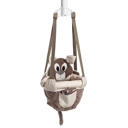 Evenflo Exersaucer Johnny Jumper Featuring Easy-to-Use Clamp Attachment for Quick and Tool-Free Set Up and Adjustable Straps to Customize The Height for Your Child, Roo