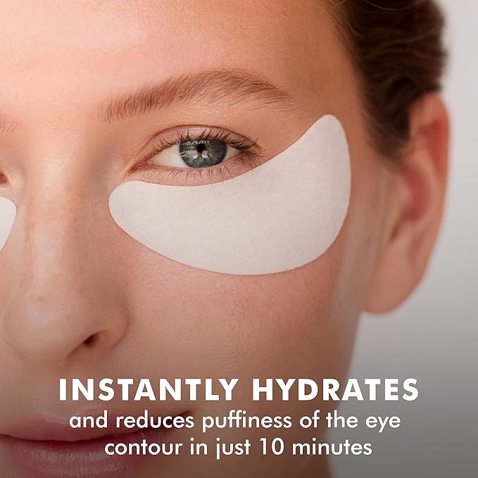 Skyn ICELAND Hydro Cool Firming Under Eye Patches, Instant Cooling for Puffy, Tired Eyes with Peptides and Coenzyme Q10, 10 Minute Treatment, Vegan, All Skin Types, 8 Pairs