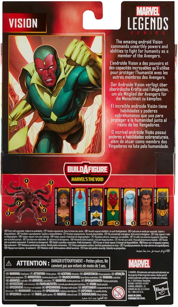 Marvel Legends Series Vision, Comics Collectible 6-Inch Action Figure