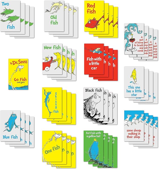 Fun Express Dr. Seuss Go Fish Card Games - 12 Sets