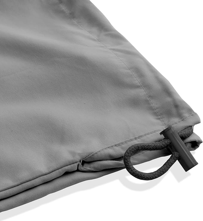 Saloniture Microfiber Cylinder Pillow Case Cover for Massage Table Bolsters - 30 x 9 Inch with Drawstring Closure, Gray