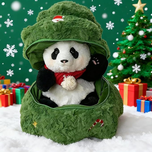 Christmas Tree Topper Elk & Cute Santa Claus Doll - Unique Christmas Holiday Decorations, Surprise Plush Toy for Friends & Children (E)