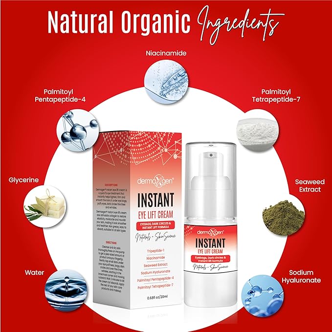 Rapid Reduction Eye Cream - Anti Aging Cream Treatment for Dark Circles - Instant Under Eye Moisturizer - Advanced Peptide Skin Tightening Formula - Instantly Removes Puffiness Wrinkles 20ml