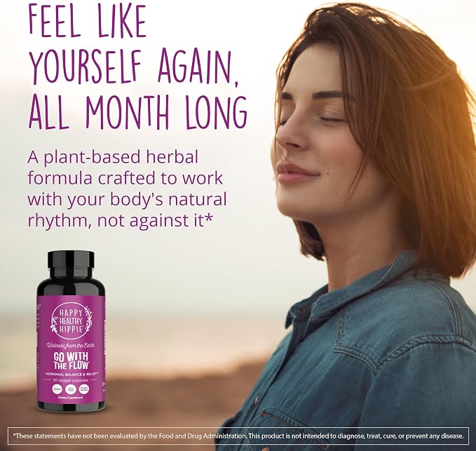 Hormone Balance for Women - PMS & PMDD Support Supplement, Vegan, 60 Ct | Mood, Cycle Regularity - Chasteberry, Maca, Dong Quai, Black Cohosh - Vegan, Non-GMO, 30 Servings