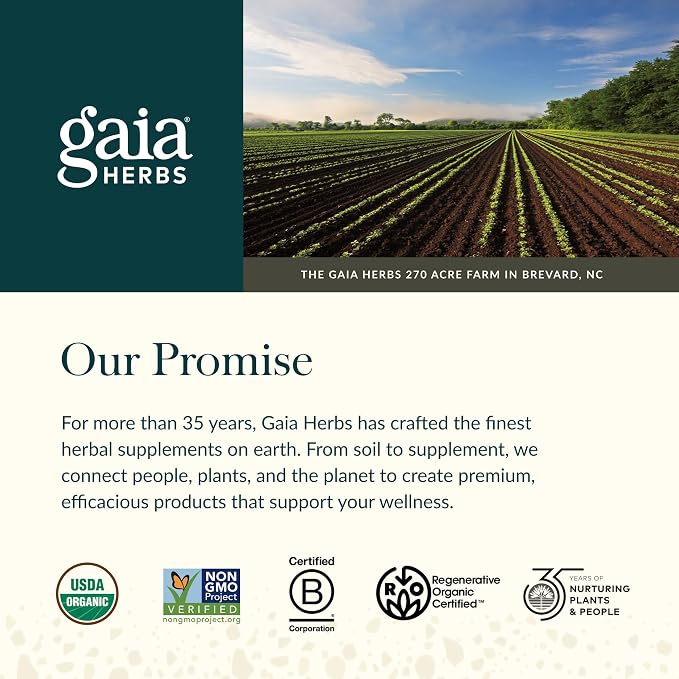 Gaia Herbs Menopause Support Daytime - Helps Support Hormone Balance & Well-Being for Women* - with Vitex, Black Cohosh, St. John's Wort & Oats - 60 Vegan Liquid Phyto-Caps (60 Servings)