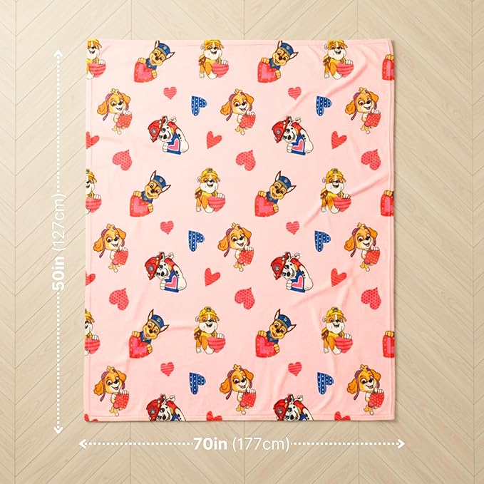 Paw Patrol Bedding Super Soft Plush Cozy Throw, 60 in x 70 in, (Officially Licensed Product) by Franco Collectibles