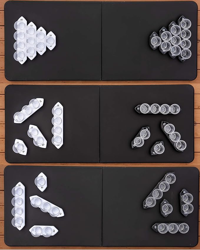 Tipsy Ships Beer Pong Set V2 - The Ultimate Battle Pong Party Game - 8 Ship Trays, 3 Ping Pong Balls Included. Fits Any Standard Plastic Cup, Battle on Any Table!