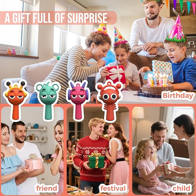 18 PCS Sprunki Colorful Figurines Toy Set, Sprunki Game Action Figures Mystery Box, Fun Toys Gifts for Kids