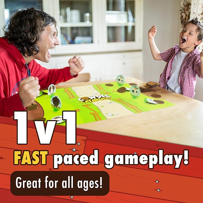 Cowpie Catapults - Launch Poop with a Catapult to Knock Over Cows, Last Moo Standing Wins, Easy to Learn, Cow Tipping Funny Kid Family Board Game, Age 6+