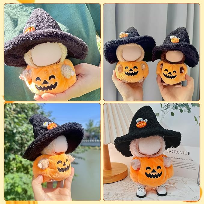 Clothes Fit for 17CM Doll, Fashion Doll Clothes Outfit Set Cute Theme Designer Toys Dress Accessories for Collector Fans Display (Little Pumpkin)