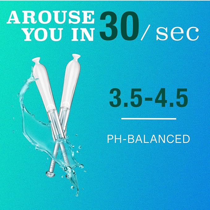 Libido Arouses Supplement, Female Stimulant Orgasm Enhancer Sex Toys for Couples pH-Balanced Intimate Moisturizer Sexual Pleasure 3 Prefilled Applicators Vaginal Moisturizer Arousal Supplements