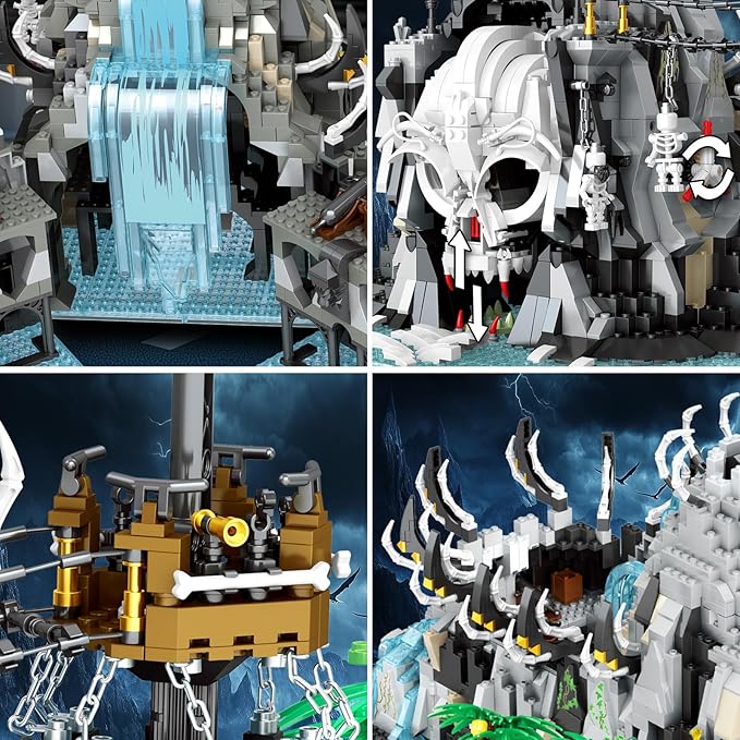 Medieval Pirate Bay Building Set for Adults, Medieval Castle Modular Buildings 66012, Stunning Display Piece for Home Decor, Gifts for Collectors and Pirate Bay Enthusiasts 14+ (2650 PCS)
