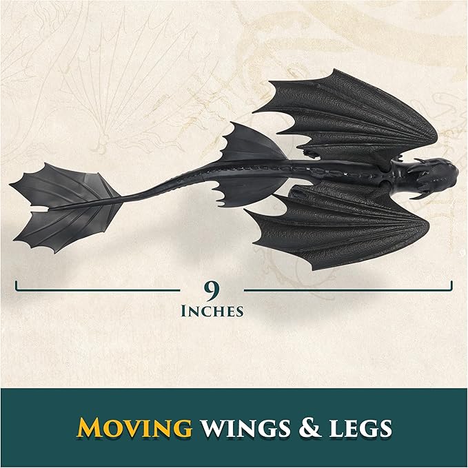 DreamWorks Dragons, How to Train Your Dragon, Toothless 9” Action Figure, Kids Toys for Ages 4 and up