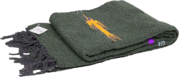 Open Road Goods Mexican Thunderbird Yoga Blanket, Handwoven Throw for Yoga, Meditation, and Home Décor – Versatile Blanket for Beach, Picnic, Camping, or Outdoor Use