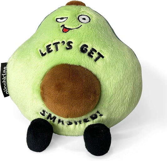 Avocado Plushie - Let's Get Smashed Punny Plush, Gift for Avocado Lovers, Funny Plush Toy for Gifting
