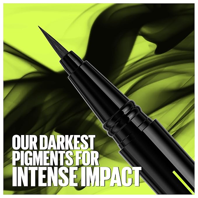 Maybelline Tattoo Studio Ink Pen Liquid Eyeliner, Up to 24 Hours of Wear, Waterproof & Smudge-Resistant Make Up, Brown, 1 Count