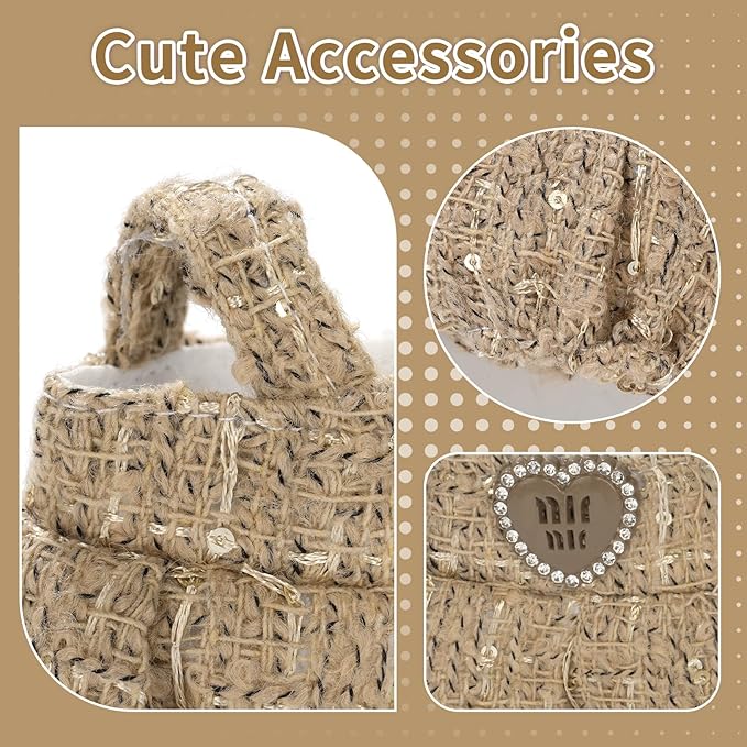 Cute Clothes for Doll Design Outfit Blind Mystery Box Accessories Mini La Boo-Boo Blah Bu Bu BuLafufu Ropa Plush Toy Stuff Dress Overalls Pajamas Hoodie Khaki