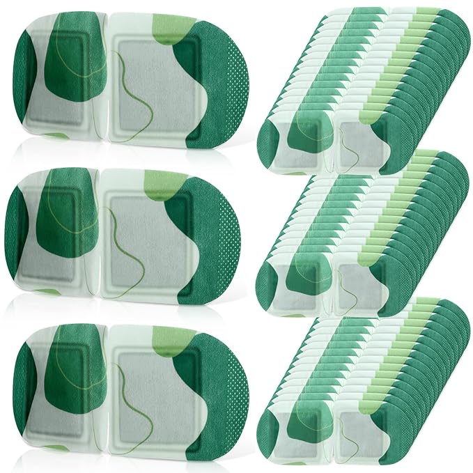 100 Pcs Self Heated Steam Eye Masks Disposable Self Heating Eye Mask Bulk Steam Mask Warm Compress Gifts for Home Office Travel Warm Sleep Supplies(Green)