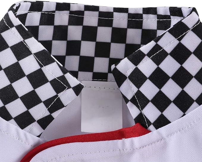 Kids Chef Costume Boys Role Play Costume Pretend Play Chef Costume for Boys and Girls 3-8T