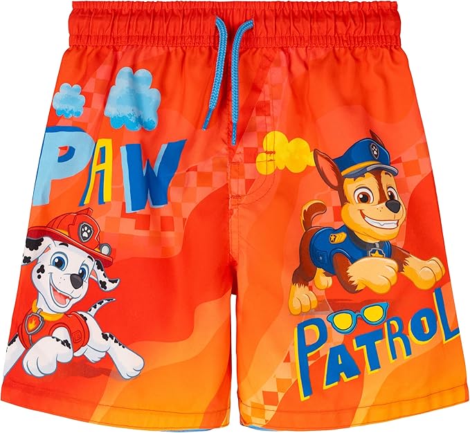 Paw Patrol Rubble Marshall Chase Skye Swim Trunks Bathing Suit Toddler to Little Kid