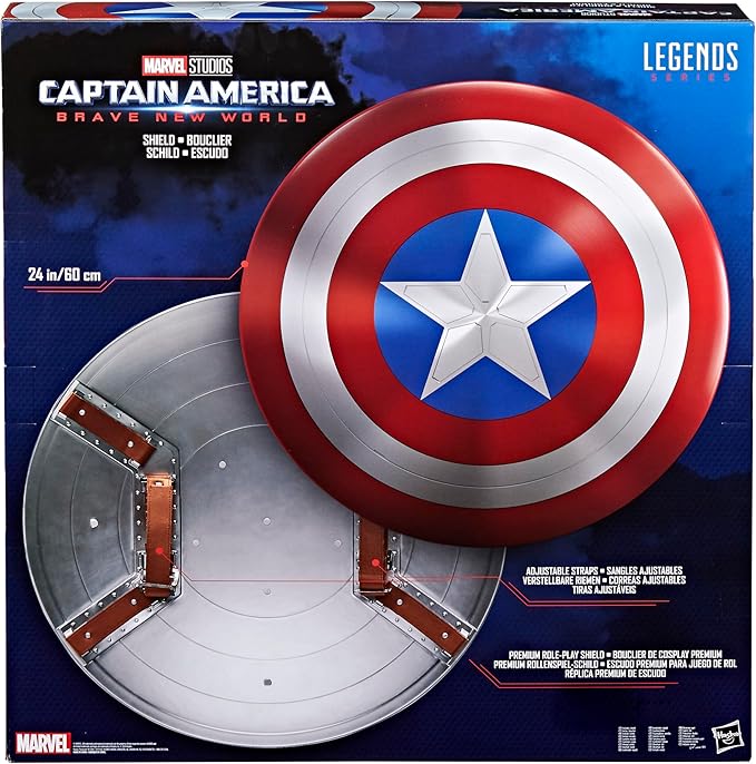 Marvel Legends Series Captain America Shield, Captain America: Brave New World Collectible Adult Premium Roleplay Item