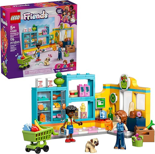 LEGO Friends Heartlake City Convenience Store Building Toy for Girls & Boys - Pretend Play Set for Kids, Ages 5+ - W/Autumn & Zac Minidolls, 1 Toy Dog, & Accessories - Gift Idea for Birthdays - 42680