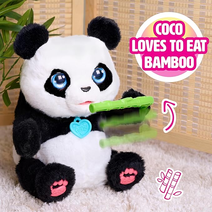 Just Play furReal Coco The Tumbling Panda, 10.5 Inch Interactive Panda Toy, for Boys and Girls, Ages 4 and Up