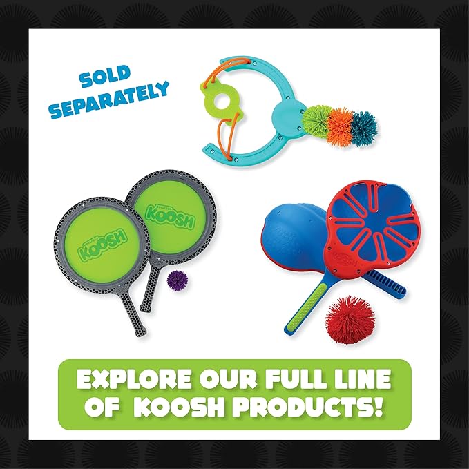 Koosh Balls 3 inch, 3 Pack Assorted Colors - Kids' Beach & Outdoor Fun, Ages 3+