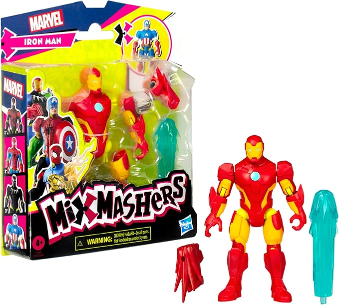 Avengers MixMashers Marvel Iron Man Custom Avengers Mix-and-Match Action Figure & Accessories, 5-Inch-Scale (12 cm) Super Hero Toys for Kids Ages 4+