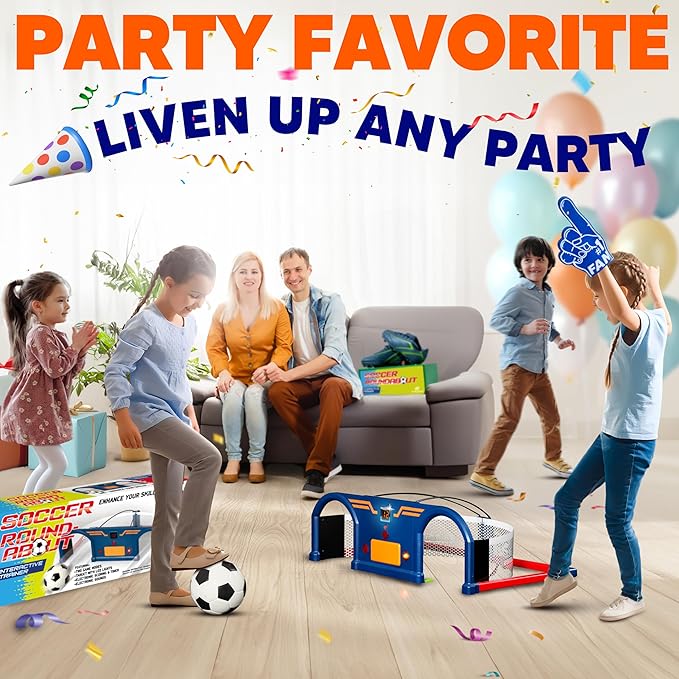 Soccer Trainer, Kids Soccer Exercises Training Set | Improve Agility First Touch Ball Control & Foot-Eye Coordination Hand-Eye