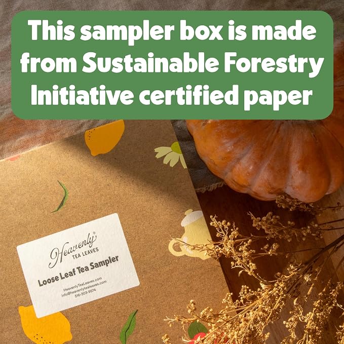Heavenly Tea Leaves Organic 9 Flavor Variety Pack, Loose Leaf Tea Sampler | Sampler