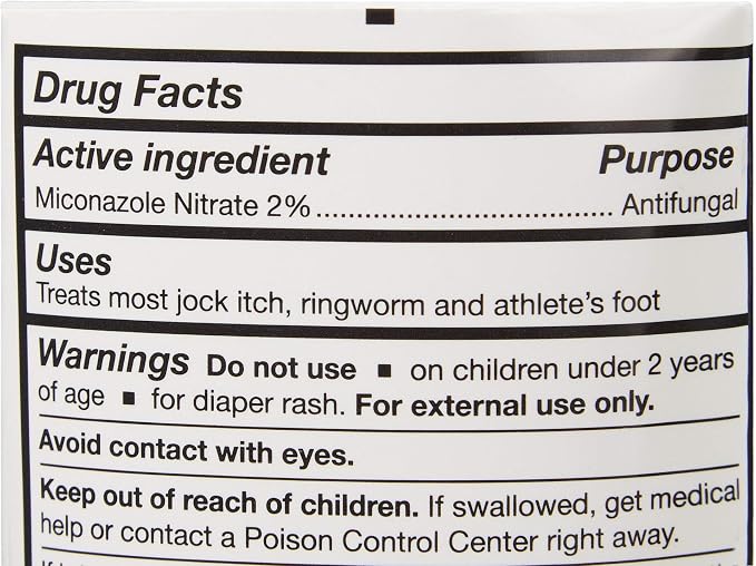 McKesson Antifungal Cream, 2% Miconazole Nitrate, Burning, 4 oz, 1 ct | Relieves Itching, Cracking from Jock Itch, Ringworm and Athlete Foot