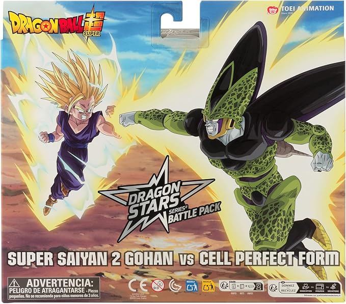 Dragon Ball Super - Super Saiyan 2 Gohan vs. Cell Battle Pack Action Figure Set