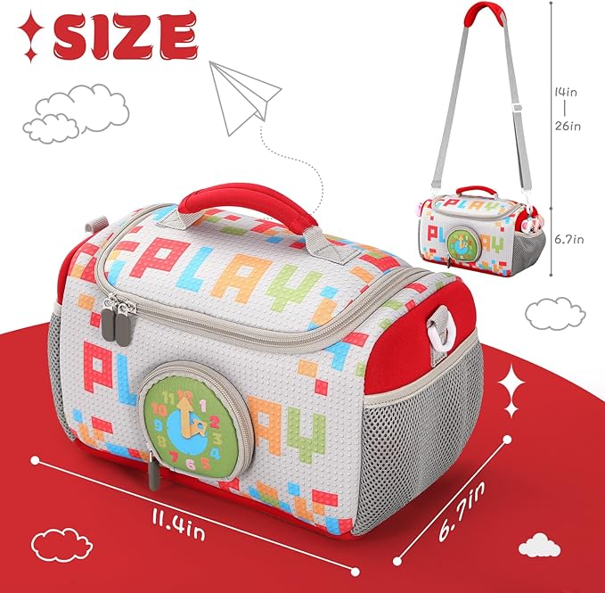 Carrying Case Compatible with Little Tikes for Story Dream Machine Books Starter Set, Portable Storage Bag with Handle and Shoulder Strap for Storytime, Storybook, Character Accessories (Play)