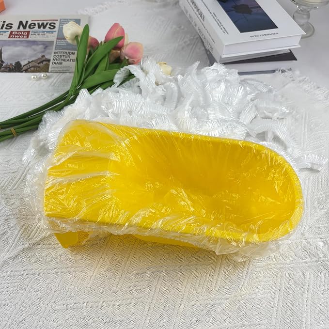 100Pcs Potty Liners - Disposable Potty Training Liners Bags for Portable Travel Toilet Seat Covers For Toddlers Kids (Clear Elastic)