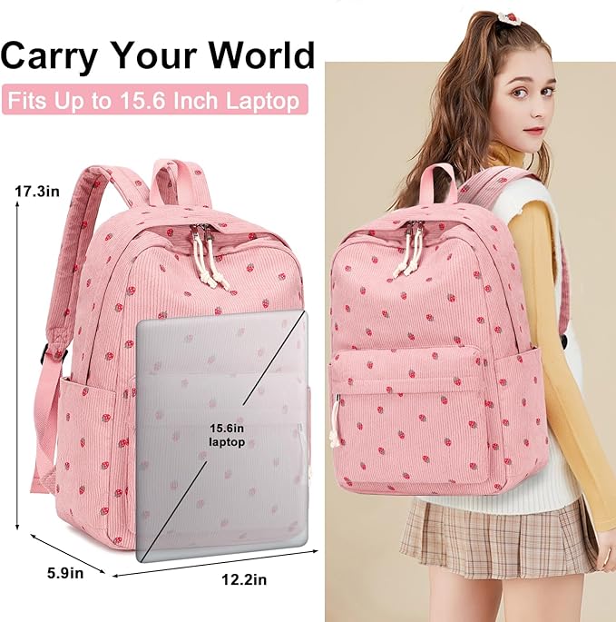 LOIDOU Backpack for Girls School Backpacks Bookbags for Elementary Middle School Women Laptop Backpacks
