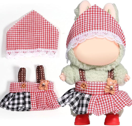 AICase for 17cm Doll Clothes/Outfit,Clothing Set for 17cm Doll,3 Piece Set Hat Clothing,Boys and Girls Stylish Adorable Clothes Accessories_07