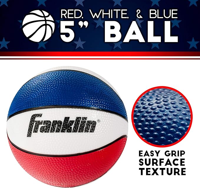 Franklin Sports Mini Basketball Hoops-Indoor Over The Door Mini Hoop+Basketball Sets-Perfect Accessory for Bedroom+Office