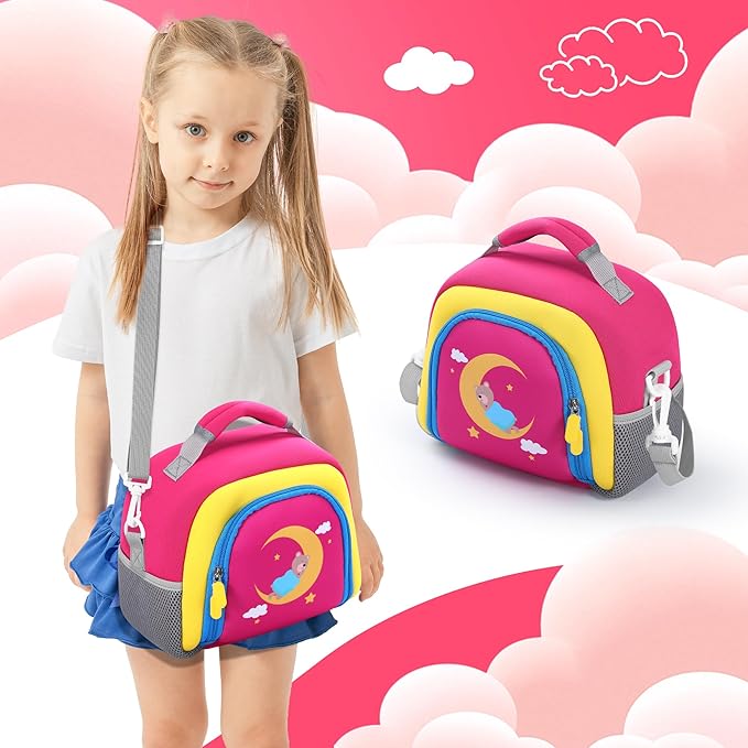 Carrying Bag Compatible with Toniebox Starter Set and Tonies Figurines, Kids Toys Storage Case with Handle and Shoulder Strap for Tonies Box, Detachable Bag for Toniebox Accessories