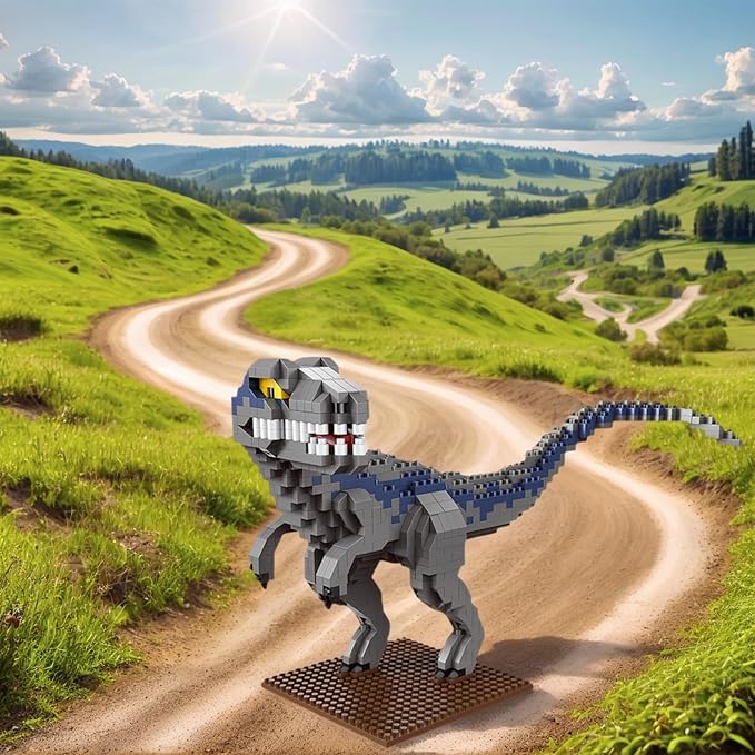 Dinosaur Micro Mini Building Block Sets for Adults, No Compatible with Lego, Building Toys for Home & Office Decor, MOC 3D Creative Model Gifts for Christmas
