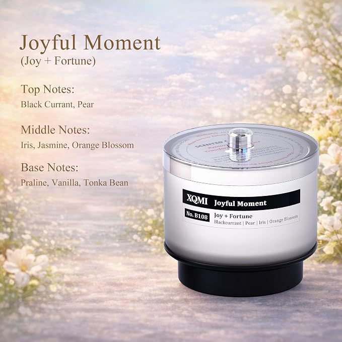 Smart Scented Candle Refill Set, 4-Pack Luxury Fragrance Collection, 4.25oz Each, ±35H Burn Time, Soy Wax With 13% Perfume-Grade Oils (Wind’s Whisper, Gilded Hour, Because You Are, Joyful Moment)