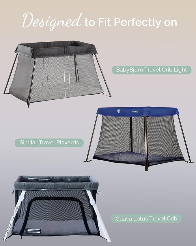 Pack and Play Sheets for Baby Bjorn, Guava Lotus Travel Crib and 24 x 42 Inch Travel Light Playard Mattress – Buttery Soft Jersey Pack n Play Sheets Fitted, Pink Lavendar Cloud, 3 Pack